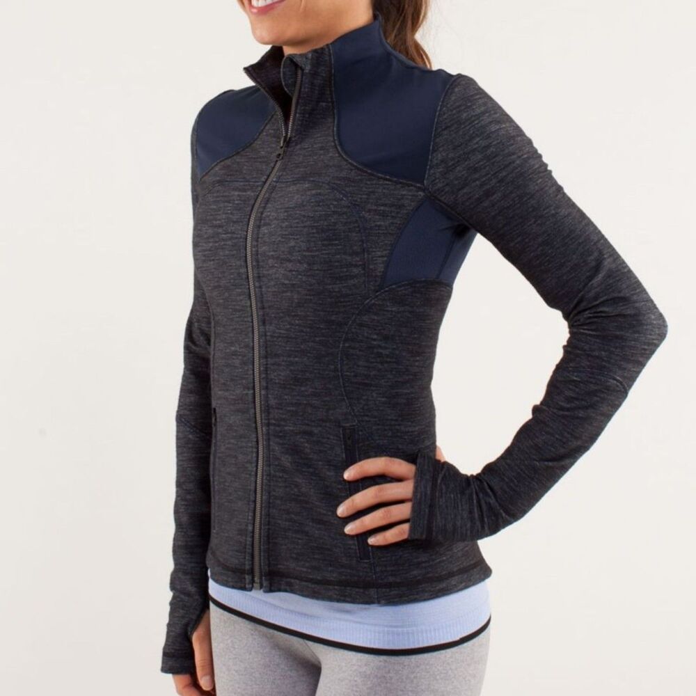 Lululemon Navy Blue Women's Full Zip Jacket Forme Size 8